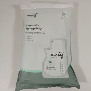 Motif Medical Breast Milk Storage Bags 8oz‎ Single Use Bags 100 count BPA-Free
